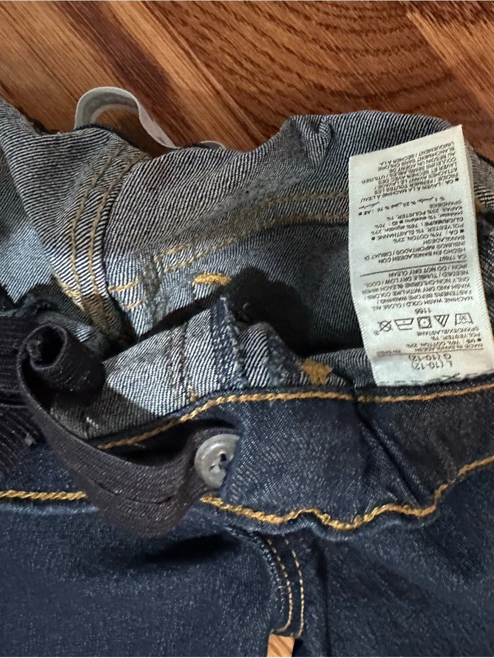 Old Navy Dark Blue Girls' Stretch Denim Jeans size 10-12 slim